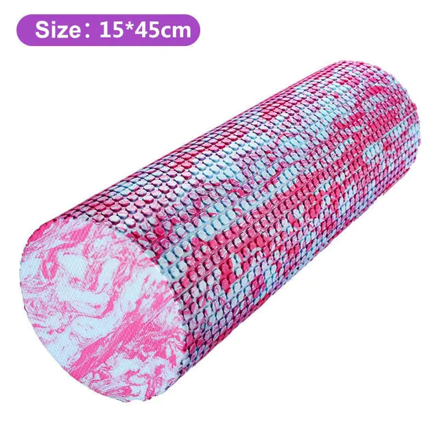 Iridescent Cloud Yoga Foam Roller, 30/45cm, High-Density for Pilates, Gym, and Body Massage