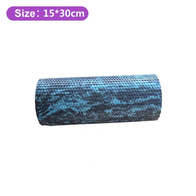 Iridescent Cloud Yoga Foam Roller, 30/45cm, High-Density for Pilates, Gym, and Body Massage