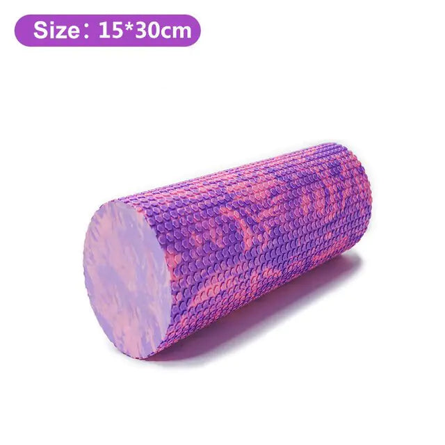 Iridescent Cloud Yoga Foam Roller, 30/45cm, High-Density for Pilates, Gym, and Body Massage