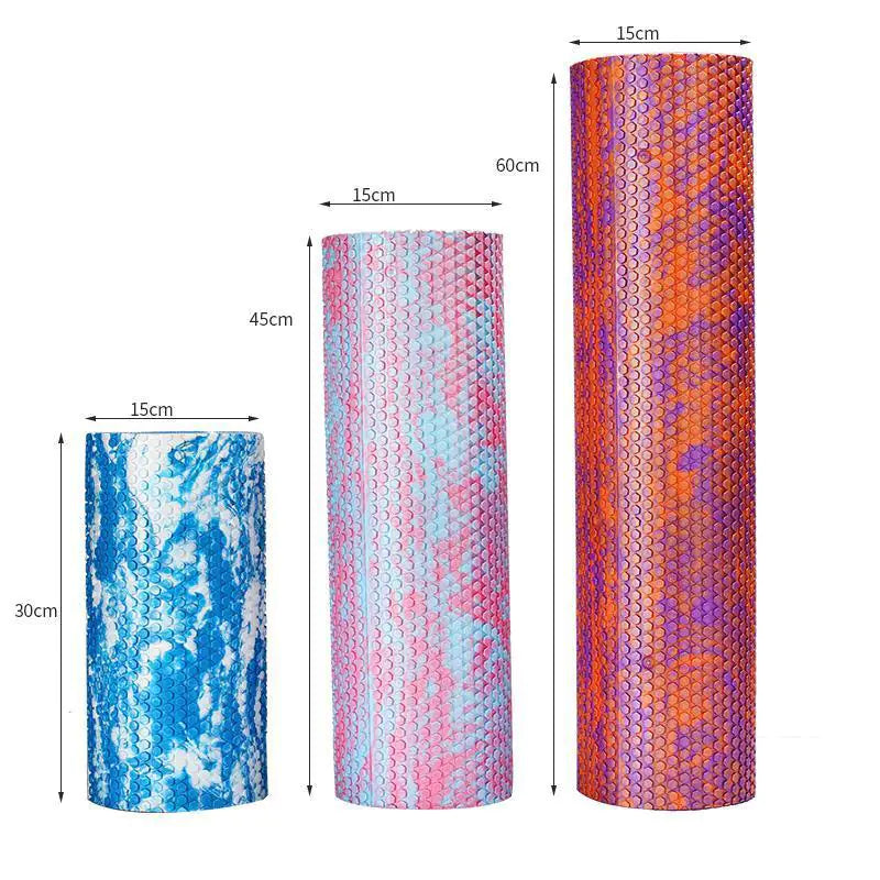 Iridescent Cloud Yoga Foam Roller, 30/45cm, High-Density for Pilates, Gym, and Body Massage