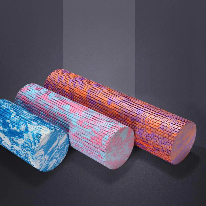 Iridescent Cloud Yoga Foam Roller, 30/45cm, High-Density for Pilates, Gym, and Body Massage