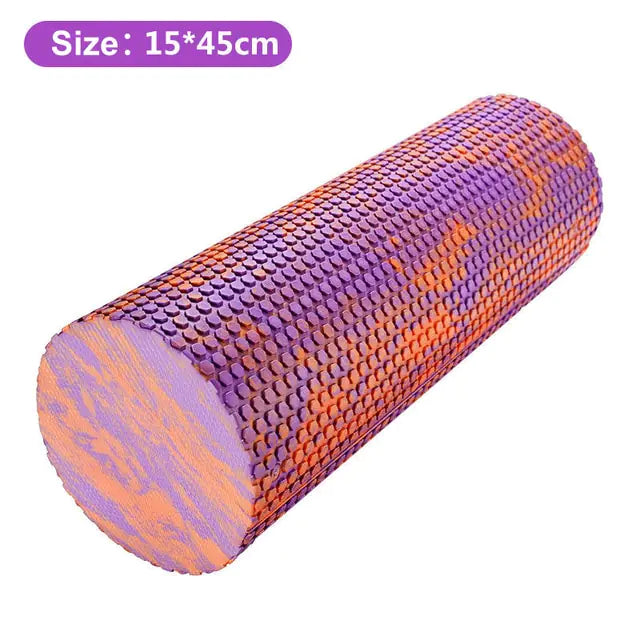 Iridescent Cloud Yoga Foam Roller, 30/45cm, High-Density for Pilates, Gym, and Body Massage